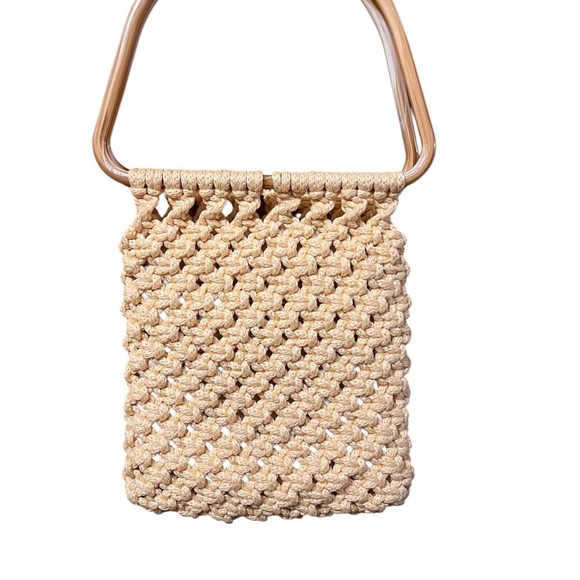 Vintage Macrame Purse – Estate Boho Style - Picture 9 of 11